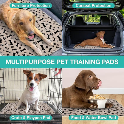 Reusable Pet Urine Proof Mat with Paw Print Design