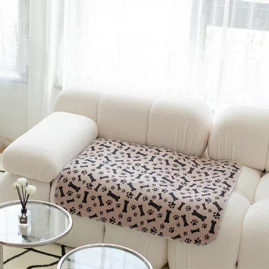 Reusable Pet Urine Proof Mat with Paw Print Design